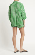 Paradise Shirt - Maya Stripe Print - Green