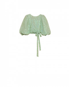 Sequins Blouse - Green