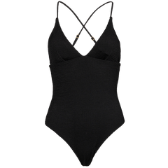 Skin Sand Crepe Swimsuit - Black