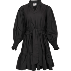Delphine Poplin Dress - Black