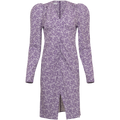 Hawaii Midi Dress - Purple Flower Print