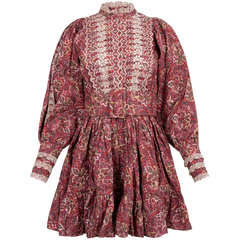 Poplin Mini Dress - Paisley