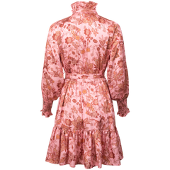Saga Wide Dress - Pink Paisley