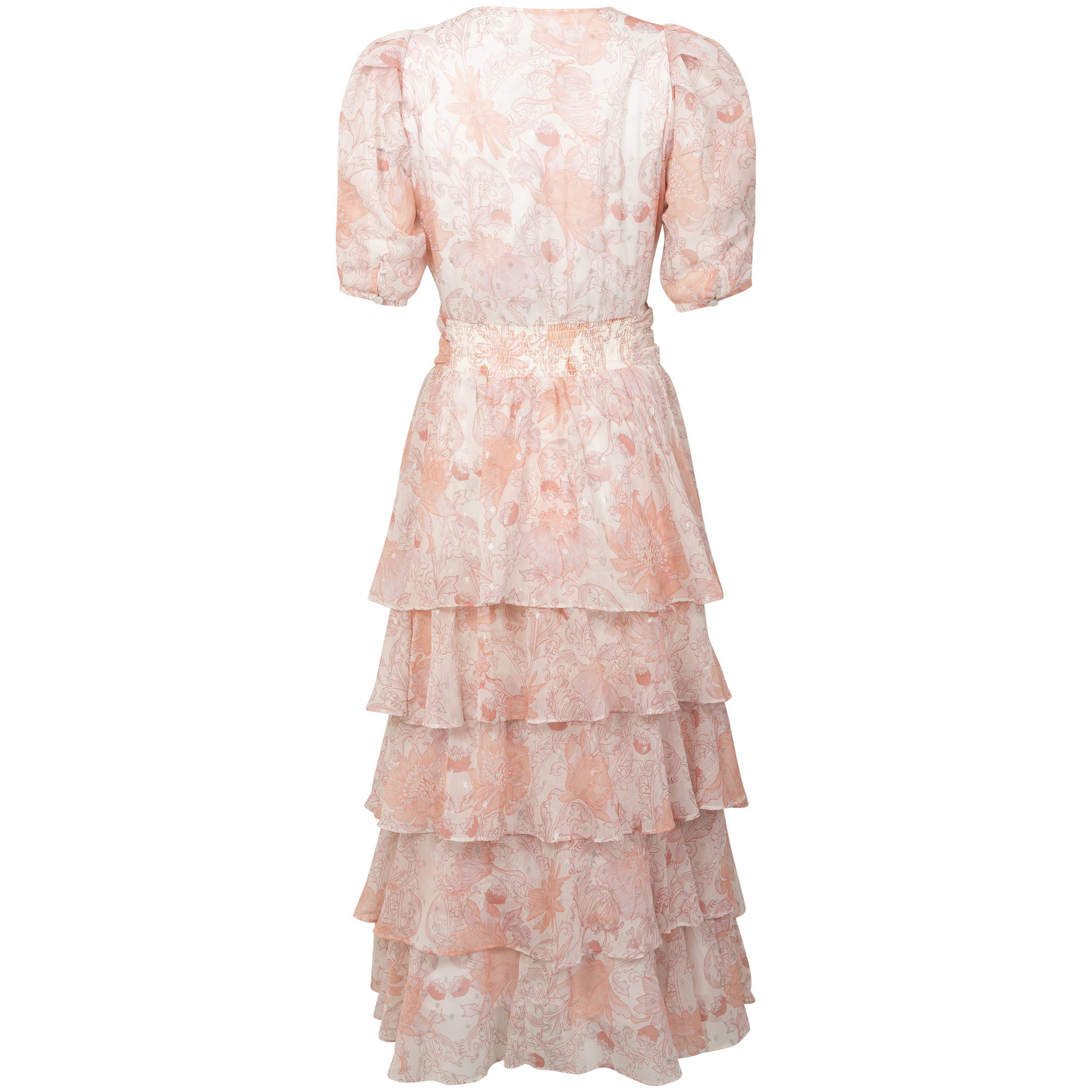 Jade Shimmering Goddess Dress - Shell Pink