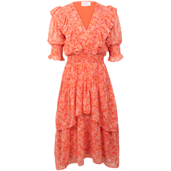 Frøya Long Dress - Coral