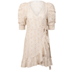 Valkyrie Broderie Anglaise Dress - Off White/Sand