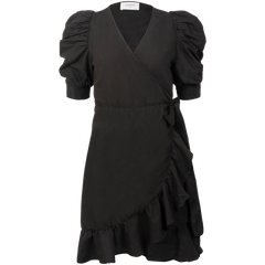 Valkyrie Linen Dress - Black