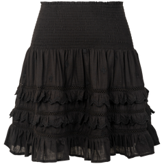 Sol Cotton Skirt - Black