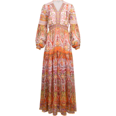 Edlynn Maxi Dress Rayon-Silk - Pink