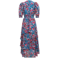 Amareli Dress W Tiered Skirt - Teal