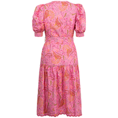Elaina Dress Midi Length - Pink
