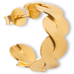 Small Wavy Hoop - Gold