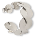 Small Wavy Hoop - Silver