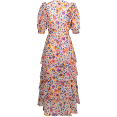 Amareli Dress W Tiered Skirt - Ivory