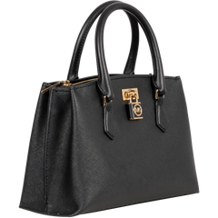 Ruby Small Saffiano Leather Satchel - Black