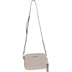 Ginny Leather Crossbody Bag - Pearl Grey