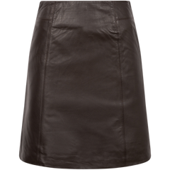 New Ibi Mw Leather Skirt - Java