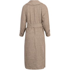 Jimson Weed Wool Coat - Brown Houndstooth