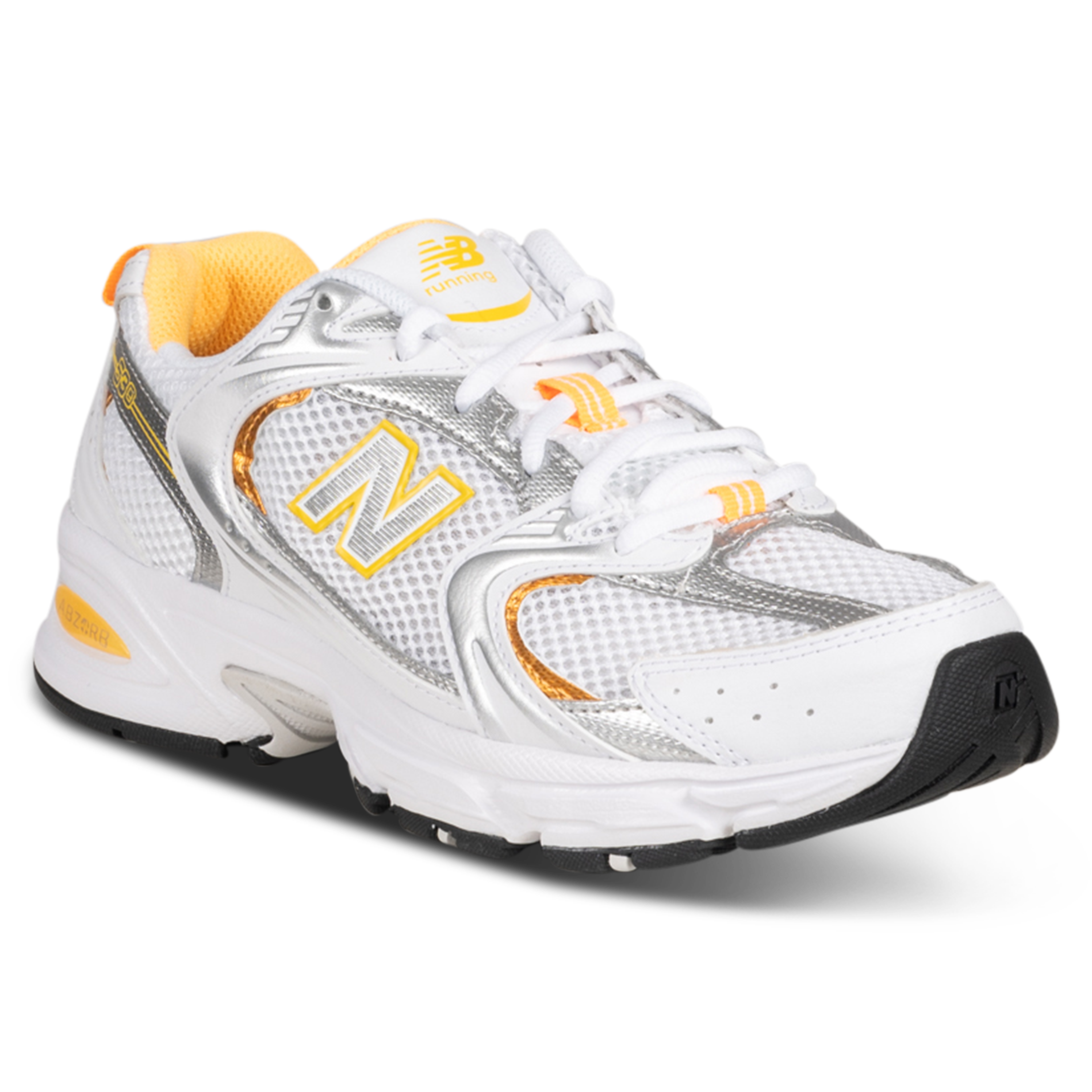 530 - White with vibrant apricot and silver metallic MR530PUT