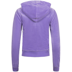Robertson Classic Velour Zip Hoodie - Violet Tulip