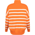 TenleyIW Turtleneck Pullover - Cantaloupe Stripe