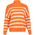 TenleyIW Turtleneck Pullover - Cantaloupe Stripe