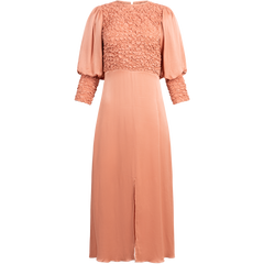 Crépe Satin Midi Dress - Blush