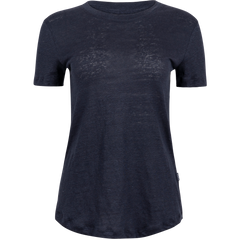 Jane Linen Tee - Navy