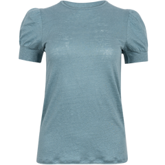 Madeleine Linen Tee - Dusty Teal