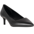 Alina Flex Leather Kitten Pump - Black