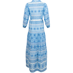 Elspeth Long Dress - Blue
