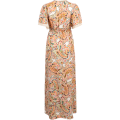 Rhona Long Dress Linen - Ivory