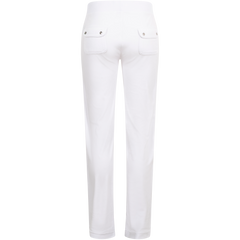 Del Ray Classic Velour Pant Pocket - White