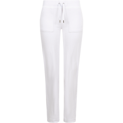 Del Ray Classic Velour Pant Pocket - White