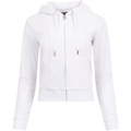 Robertson Classic Velour Zip Hoodie - White