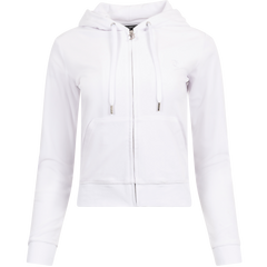Robertson Classic Velour Zip Hoodie - White