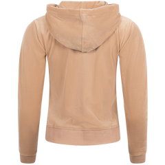 Robertson Classic Velour Zip Hoodie Gold Hw - Caramel