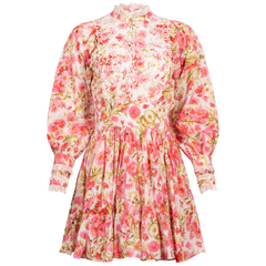 Cotton Slub Mini Dress - Daisy Garden