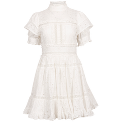 Iro Mini Lace Dress - White