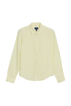 Reg Linen Chambray Shirt - Lemonade Yellow
