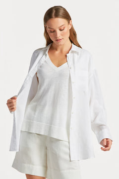 Os Linen Shirt - White