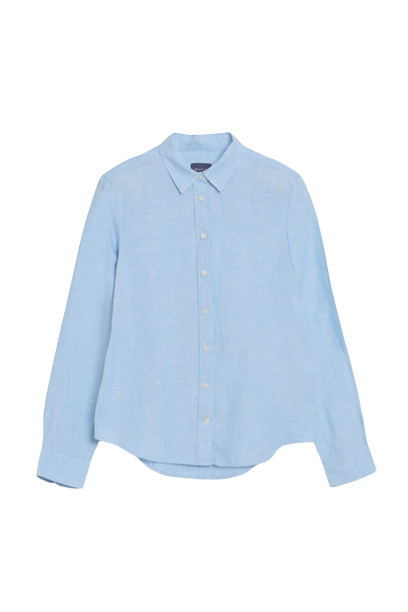 Reg Linen Chambray Shirt - Gentle Blue