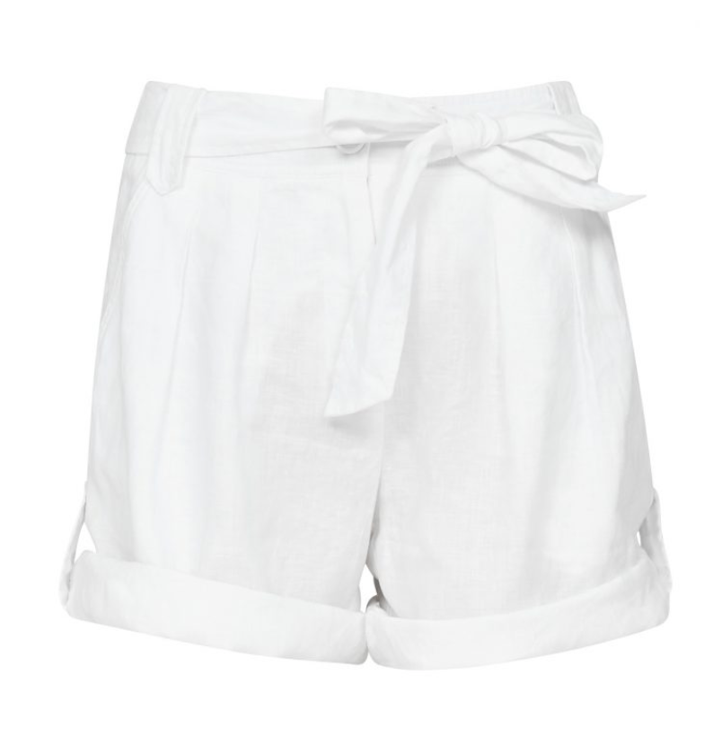 Carla Linen Shorts - White - Line of Oslo - Bukser & Shorts - VILLOID.no