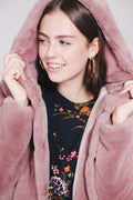 Chloe Hood Jacket - Pink - Ella & il - Jakker - VILLOID.no