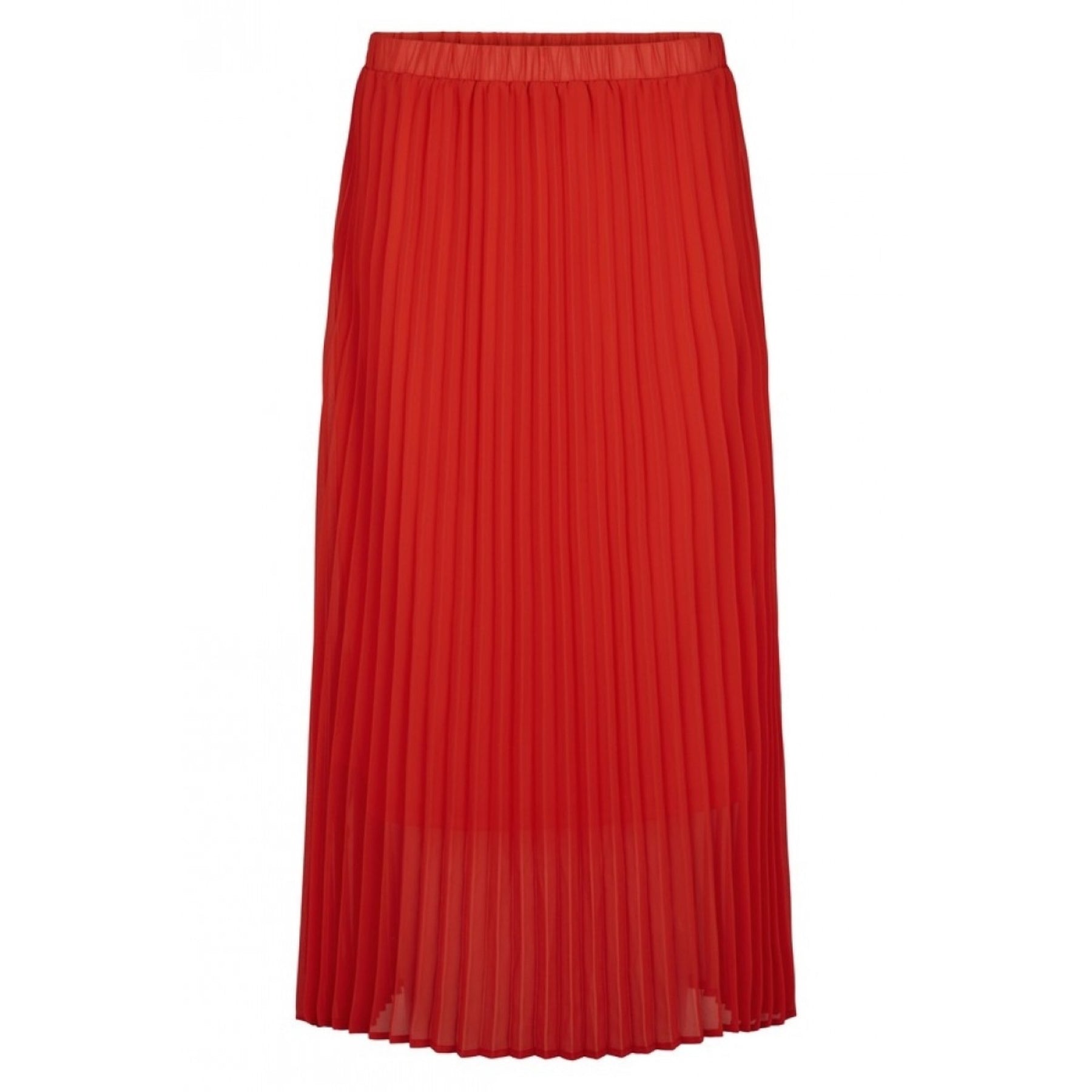 Moe Pleated Skirt - Fiery Red - Just Female - Skjørt - VILLOID.no