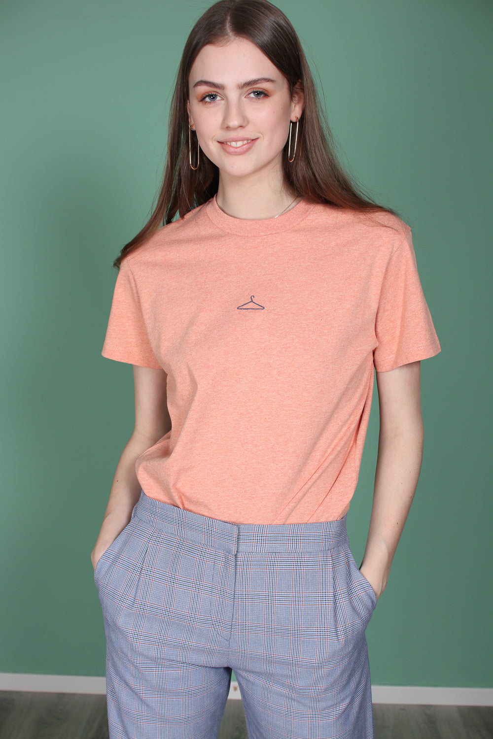 Suzana T-Shirt - Peach Melange - Holzweiler - T-skjorter & Topper - VILLOID.no
