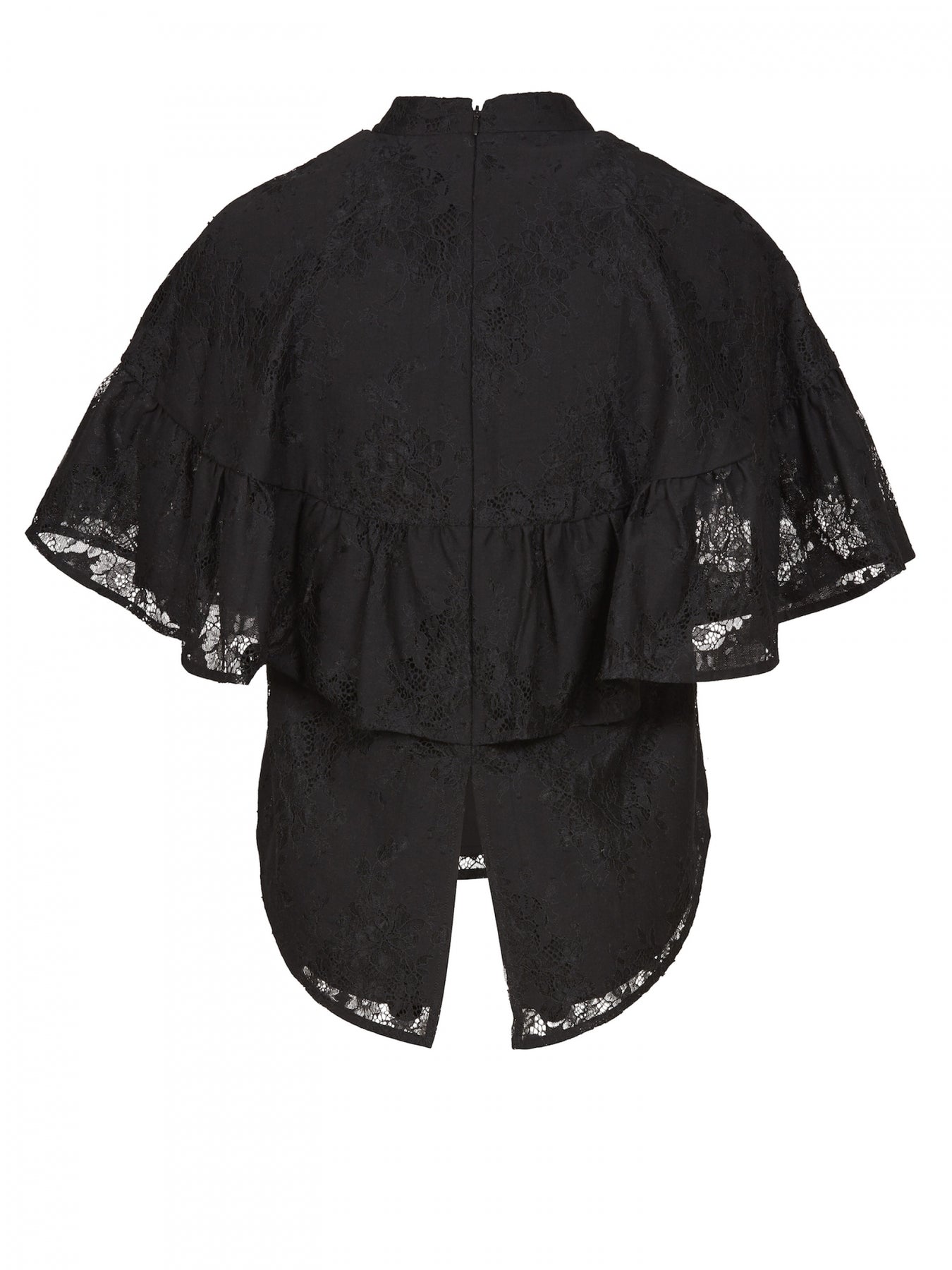 Butterfly top fancy lace - Black - MAUD - Bluser & Skjorter - VILLOID.no