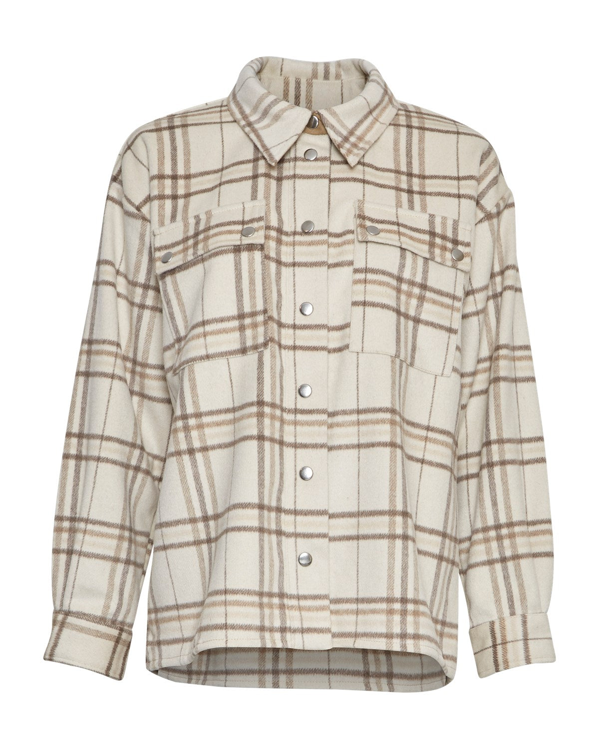 Reeta Overshirt AOP - Cub Check - Moss Copenhagen - Bluser & Skjorter - VILLOID.no