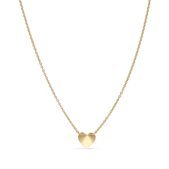 Reflection Heart Necklace - Gold