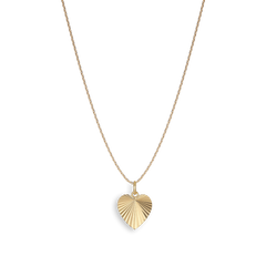 Reflection Heart Pendant - Gold